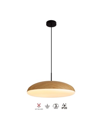 KAZZ * COLGANTE GRANDE MADERA - E27